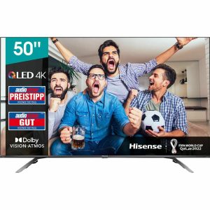Hisense 50E76GQ 4K/UHD QLED Fernseher 126 cm [50 Zoll] Smart TV HDR Schwarz