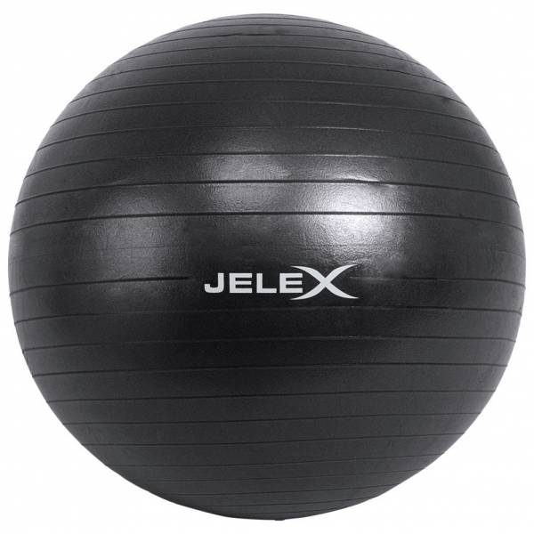 JELEX Fitness Yogaball inkl. Pumpe 65cm schwarz