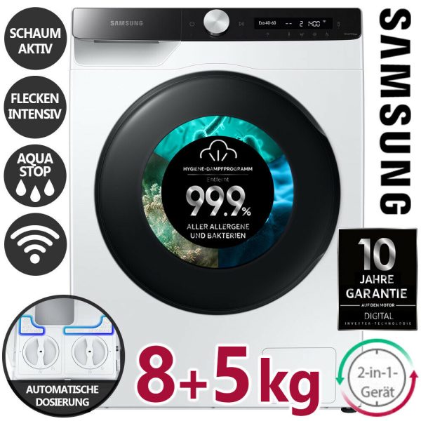 Samsung Waschtrockner 8 + 5 kg Waschen Trocknen Wäschetrockner Waschmaschine