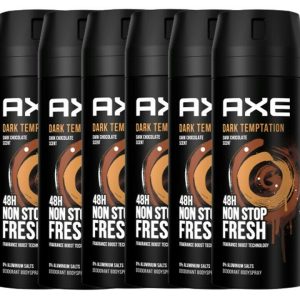 Deo Axe Dark Temptation 6 x 150ml Deospray Deodorant Bodyspray Herren