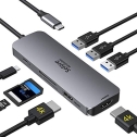 USB C zu Dual HDMI Adapter 8 in 1 USB C